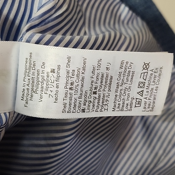 J. Crew 100% Cotton Chambray Holland blazer Light Blue Single-Button Preppy Sz 8 - Picture 16 of 16